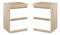 MRBLS_HOME Nachttisch 2er Set Nachtschrank Nachtkommode Modern Möbel mit Schubladen Kommode Holz Schubladenschrank für Ihr Schlafzimmer (Sonoma - Weiß Matt) – 30 x 40 x 30 cm (B/H/T)