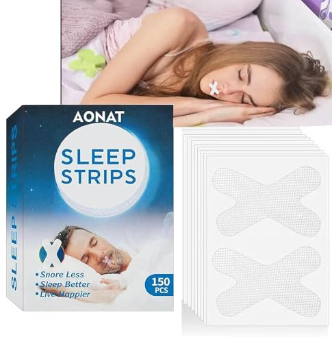 Mundpflaster Schlafen,150 Stück Mouth Tape for Sleeping,Snoring Plasters,Anti Schnarch Schlafpflaster und Mund Tape,Hilft Gegen Schnarchen und Entwickelt Nasenatmungsgewohnheiten