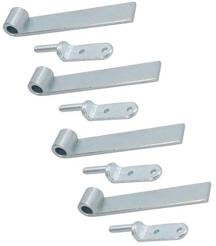 HD Lot de 4 charnières droites pour hayon 160 mm de long + goupille de goujon à boulon de 12,5 mm