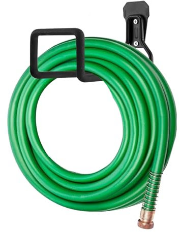 TAZZOR Metall Schlauchhalter Wand - Gartenschlauchhalterung für ordentliche Aufbewahrung - Wasserschlauch Halterung für Schläuche - Robuste Wandhalterung in schicker Optik