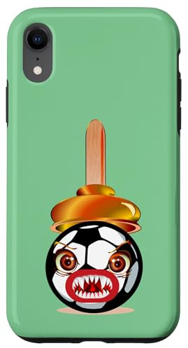Fußball Installateur Pömpel Saugglocke Klempner Hülle für iPhone XR