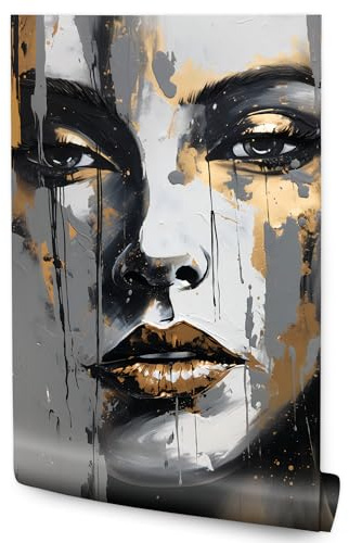 Muralo Fototapete Vlies 3D, Sinnliches, Porträt, Frau - 160x240 cm | Beeindruckendes 3D-Design, hochauflösender Druck - ideal für Wohnzimmer und Schlafzimmer, Ein außergewöhnliches Raumerlebnis