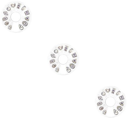 Healvian 3 Confezioni Di Strumenti Per Nail Art Set Per Manicure Toppe Per Unghie Decorazioni Trapani Rivetti Accessori Adesivi Per Nail Art