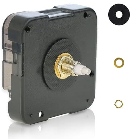 Moeckearla ABS 12888 Replacement Quartz Clock Mechanism,Clock Mechanisms Battery Powered,Clock Mechanisms Silent Mechanism and Easy Installation for DIY Repair