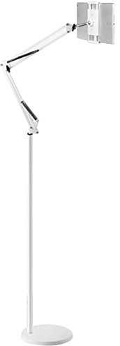 Floor standTablet Floor Stand 360 ° Rotation Clips Gooseneck Height Adjustable Arm Cell Stand Phone Holder Mount for 4-11inch Tablet/Phone for Smartphone Phablets E-Readers and Gaming