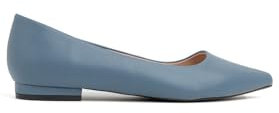 noga Ballerina a Punta in Vernice - Azzurro Polvere