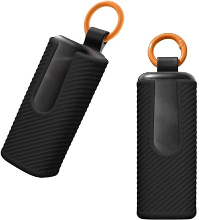 kwmobile Case Compatible with Skullcandy Dime Evo Case - Silicone Cover Holder for Earbuds - Black
