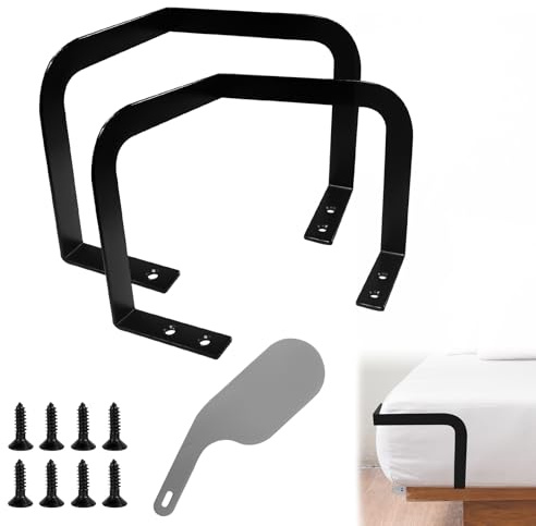xyuayamz Matratzenhalter, Bettlaken Halter, 2 Stück Matratzen Halterung, Bettlakenhalter für Feste Betten, Bettgestelle, Tatami-Matten, Matratzenkeil mit Bettlaken Einziehwerkzeug, Schwarz