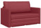 vidaXL Boden Schlafsofa 2-in-1 Weinrot 124x71x78 cm Kunstleder