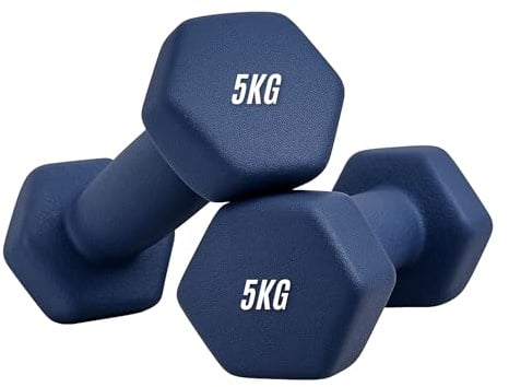 Neoprene Dumbbells Set Pair – Iron Hand Weights for Strength Training, Aerobic Workout & Home Gym Fitness (0.5kg–10kg)