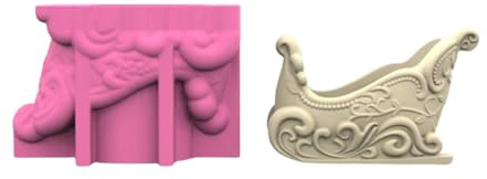 Weihnachtsmotiv Silikonschimmel Pflanzerform Weihnachtsform Sleigh Form Für Handherstellung Saftige Pflanzenhalter Basteln Vase Form