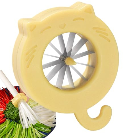 Hachoir à Ciboule, Coupe-Ciboulette En Lamelles Fines, Outil Légumes Hachoir Râpe pour Salade Ustensile Cuisine Maison