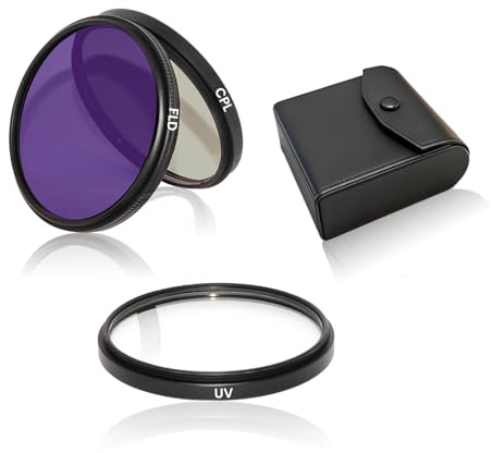 43 mm UV/CPL/FLD Objektivfilter-Set, mehrfach beschichtetes HD-optisches Glas, Kamerafilter-Set, ultradünner Rahmen aus Aluminiumlegierung mit tragbarem Reiseetui für Kameraobjektiv