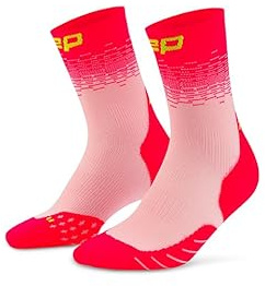 CEP RUN EDT FADE MID CUT LAUFSOCKEN DAMEN – Atmungsaktive Kompressionssocken Damen für Training & Lauf – Leistungsstarke leichte Laufsocken