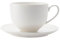 Maxwell & Williams Diamonds round Tasse mit Untertasse, Porzellan,weiß