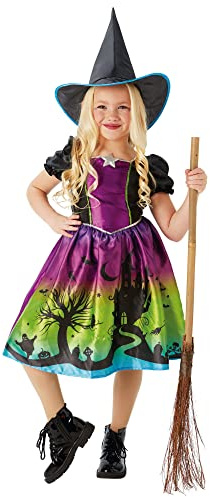 Rubie's Official Ombre Witch Girls Halloween Costume, Childs
