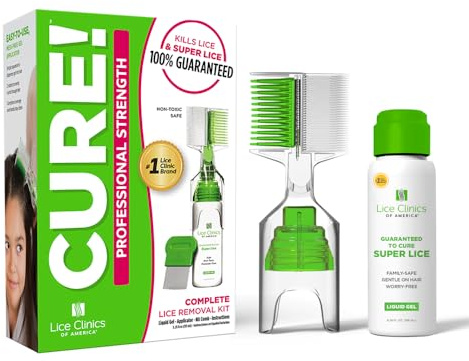 Lice Remover Kit Guaranteed to Cure Lice, Even Super Lice—Safe, Non-Toxic and Pesticide-Free