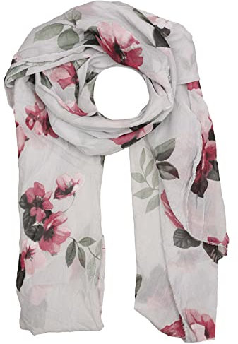 Zwillingsherz Seiden-Tuch Frühlings-Blume - Hochwertiger Schal für Damen Mädchen - Halstuch - Umschlagstuch - Loop - weicher Schlauchschal für Sommer Herbst und Winter von Cashmere Dreams hgr