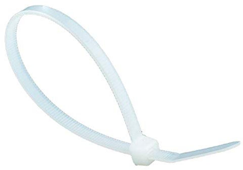 Nylon Cable Ties Tie Wraps Zip Ties - Pack of 100 DIY Electrical (2.5 x 160mm, White)
