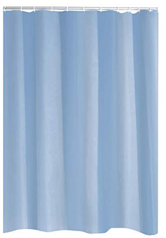 RIDDER Duschvorhang Textil Madison hellblau 120x200 cm