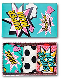 Happy Socks Damen Mother's Day Gift Box Socken, Mehrfarbig (Multicolour 430), 4/7 (Herstellergröße: 36-40) (3er Pack)