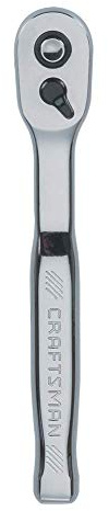 CRAFTSMAN Ratchet, Minihead, SAE, 72-Tooth, 1/4-Inch Drive (CMMT99423)