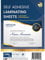 No Heat Laminating Sheets Self Sealing A4 Size, (23 x 30 cm), 100 Micron Thickness, No Machine Self Adhesive Laminating Sheets [Letter Size] by HA SHI (20)
