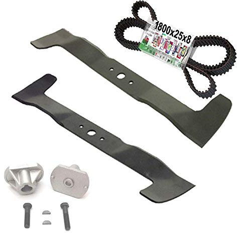 Messer Reparatur Set für Castel Garden TwinCut Honda Iseki Brill (122cm Kombi-Mulchmesser)