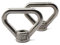 2 Stück M16 304 Edelstahl Heavy Duty Hebeöse Mutter Dreieck Form Schraubverschluss