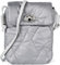 styleBREAKER Damen Mini Bag Umhängetasche mit Rauten Steppmuster, Drehverschluss, Stepptasche, Einfarbig gesteppt 02012377, Farbe:Grau