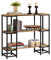 SoBuy Table Console Table d’entrée Buffet Bout de Canapé Table d'appoint avec 3 étagères de Rangement – L110 x P35 x H96 cm, Cadre en Acier, Style Industriel, FSB33-F