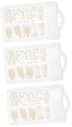 FOMIYES Faux Ongles Blancs Pour Orteils Lot De Boîtes Avec Patchs De Pédicure Diy Et Pose Ongles Facile