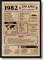 Carte d'anniversaire 1982 | Cadeau d'anniversaire | Année de naissance 1982 | Affiche Anniversaire Vintage | Anniversaire Homme | Anniversaire Femme | Affiche Décoration Fête (1982)