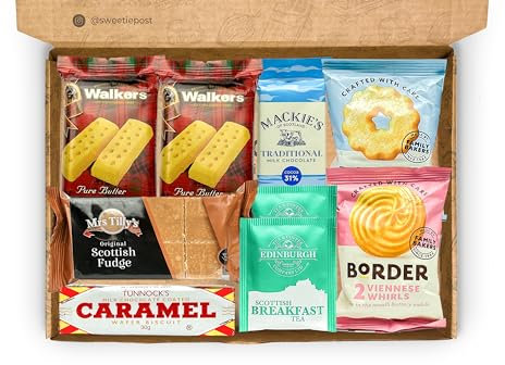 Scottish Letterbox Hamper | Scotland Food Treat Gift Box Hamper | Scottish Gift Present | Edinburgh | Best of Scotland