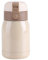 Botella térmica de 200 ml, termo bebidas calientes de acero inoxidable, a prueba de fugas, sin BPA, botella térmica para escuela, deportes, exterior, gimnasio, 6,5 x 13 cm (beige)