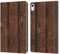 Head Case Designs Offizielle PLdesign Laendliches Alt Hold Braun Holz Und Rost Drucke Leder Brieftaschen Handyhülle Hülle Huelle kompatibel mit Apple iPad 10.9 (2022)