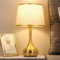 Mengjay E27 Tischlampe Tischleuchte Nachttischlampe,Moderne Tischlampe Tischleuchte Schlafzimmerlampe,vintage Lampenschirm aus Leinen,Nachttisch Lichtdekoration Schreibtischleuchten (A)