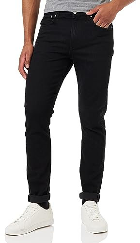 Calvin Klein Herren Jeans Hose Slim Tapered Fit, Schwarz (Denim Black), 34W/32L