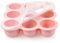 Aolso Boîte de conservation des aliments pour bébés, 9 compartiments pour congélateur d'aliments pour bébés, Stockage De Nourriture Plateau de ​Congélateur avec Couvercle Hermétique (Rose)