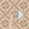 Homease PVC Bodenfliesen Selbstklebende Retroeffekt Vinylboden, Rutschfeste Wasserdichte Fliesenoptik Retro-Fliesenmuster Designs Bodenbelag für Küche Wohnzimmer Balkon 30x30cm 50 Fliesen 4.5m²