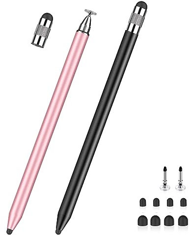 Tablet Stift MEKO 2er Pack Touchscreen Stift 3 in 1 Gummi Disc Stylus Touch Pen für alle Tablets/Handys wie iPhone iPad Pro/Mini/iWatch/Samsung Huawei Xiaomi Surface Chromebook usw.