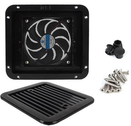 Extractor para caravanas Ventiladores de caravana de 12V, ventilación de aire for nevera, escape lateral, viento fuerte, accesorios for automóviles, piezas de barcos marinos ( Color : Strong wind )