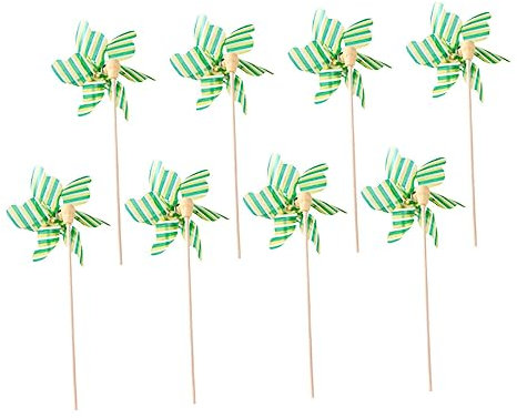 Toddmomy 8 Piezas Pequeño Molino De Viento Colorido Molinetes Juguetes Favor De La Fiesta De Navidad Mini Molino De Viento Molinillo De Madera Flores Artificiales Mano Niño El Plastico