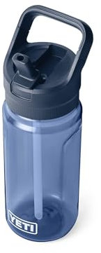 YETI Yonder 600 ml/20 oz Water Bottle with Yonder Straw Cap, Navy