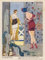 MSTECO Berühmt Leinwand Wandbild Kunstdruck Leinwand Malerei Poster Die Naive Junge Frau Von Georges Leonnec für Flurdekoration 60x90cm