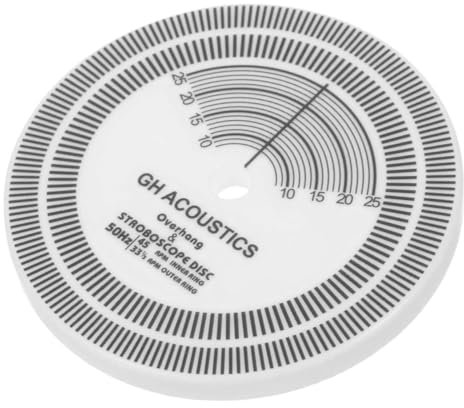 Toyvian Stylus-Debugging-Diskette Plattenspieler-Justierwerkzeug Plattenspieler-Kalibrierungsplatte Kalibrierungsscheibe für LP-Plattenspieler Stroboskopscheibe Einstelllineal Aufzeichnung