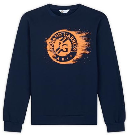 ROLAND-GARROS Homme Logo Pull-Over, Bleu, S EU