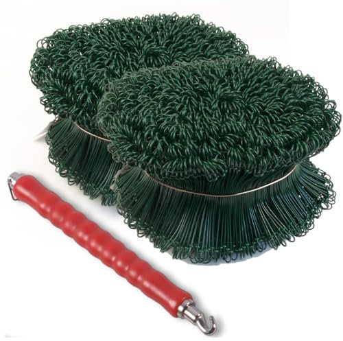 Berger + Schröter GmbH Berger & Schröter | 2x 1000 Stk Bindedraht Rödeldraht Drilldraht Verschlussdraht Grün, 200 x 200 x 140 mm + Drillapparat Driller