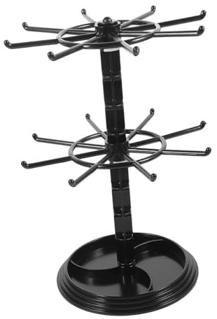 WRITWAA Hanger Storage SchlüSselanhäNger StäNder Drehbar Multifunktionale Aufbewahrung FüR Schmuck SchlüSsel Und HaarbäNder