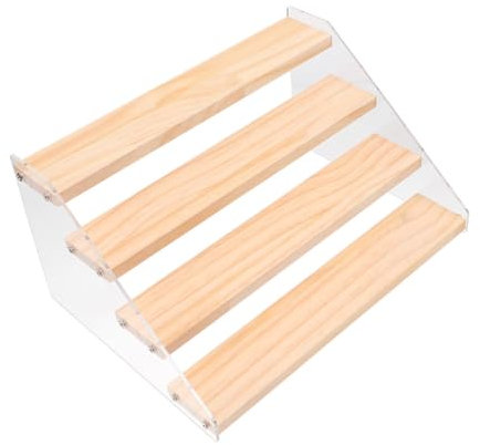 Zerodeko Ausstellungsstand Leiter Lagerregal Dessertständer-display Regal-organizer-rack Dessert-präsentationsständer Produktpräsentationsständer Mehrschichtiges Ausstellungsregal Holz